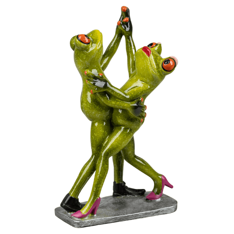 Bild von Dekofigur Froschpaar Tango tanzend