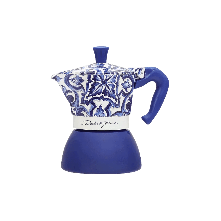 Bild von Bialetti Mediterranes Blau Dolce&Gabbana Moka Induction 6 Tassen