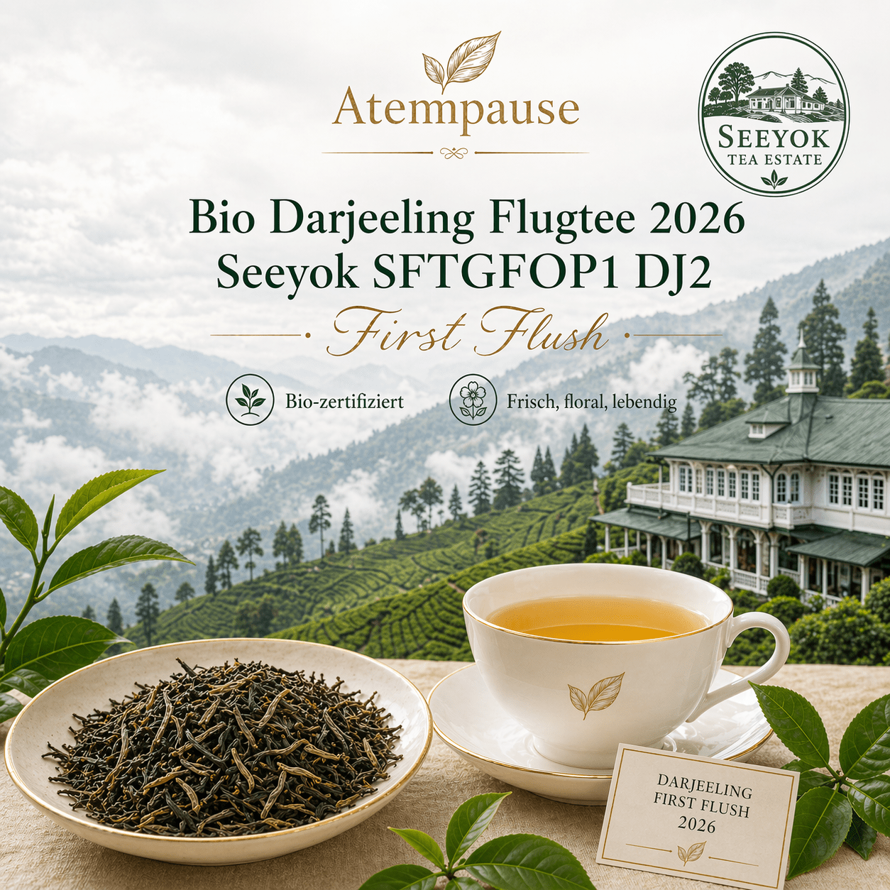 Bio Darjeeling Flugtee 2026 Seeyok SFTGFOP1 DJ2 First Flush