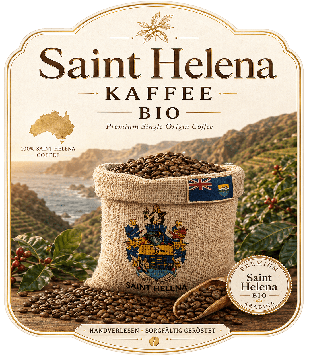 Saint Helena Natürlicher Kaffee