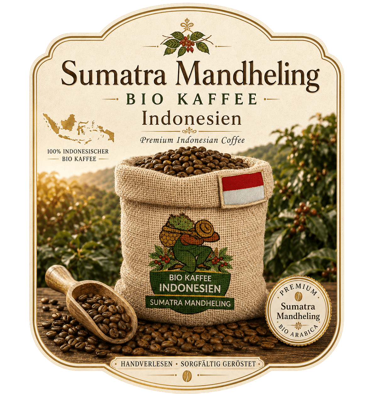 Kaffee Indonesien Sumatra Mandheling