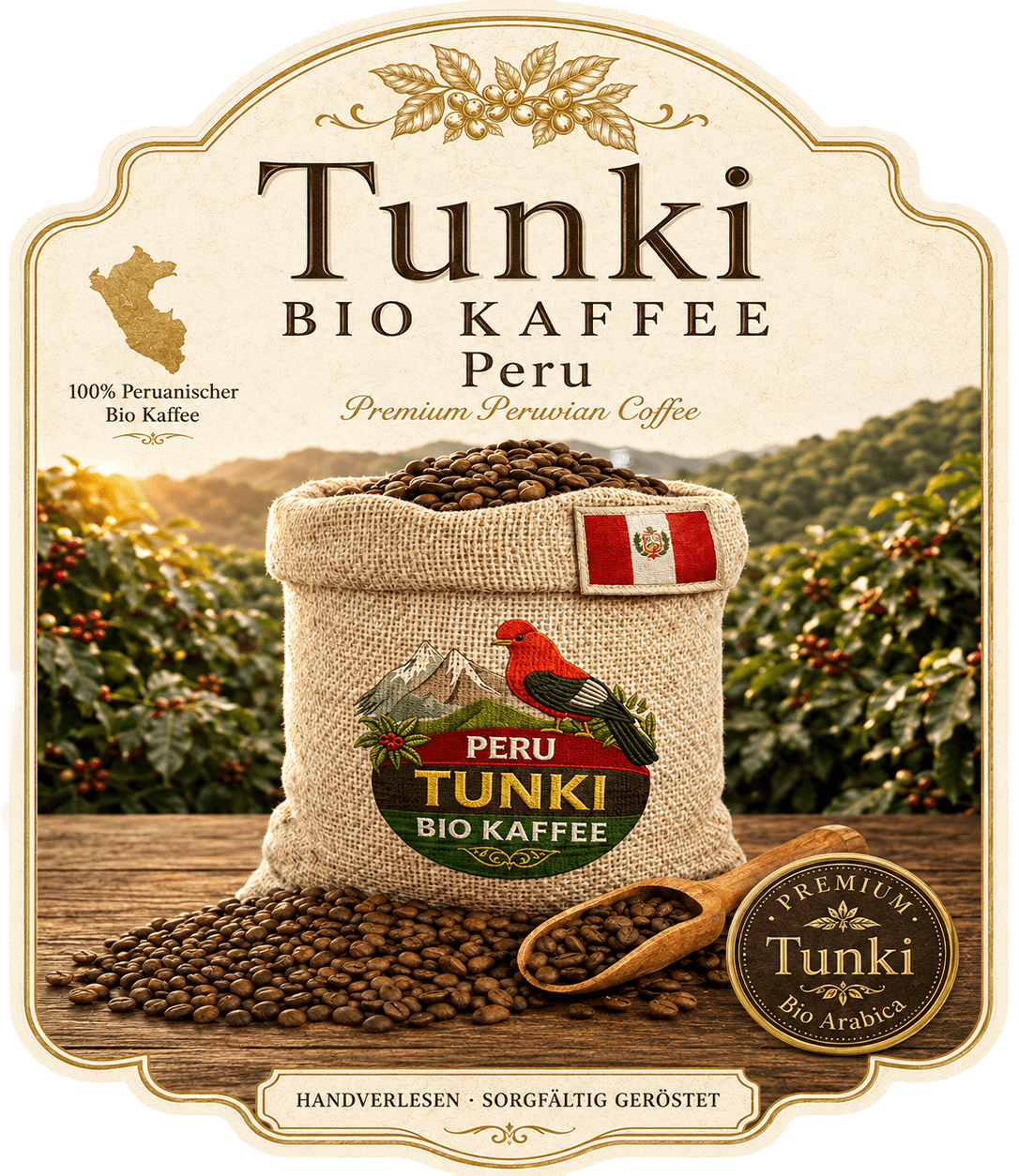 Peru Tunki Natürlicher kaffee